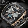 LIGE FOXBOX Electronic Watches for Men Fashion Casual Sports Auto Date Man Watch Waterproof Luminous Dual Display Wristwatch+Box
