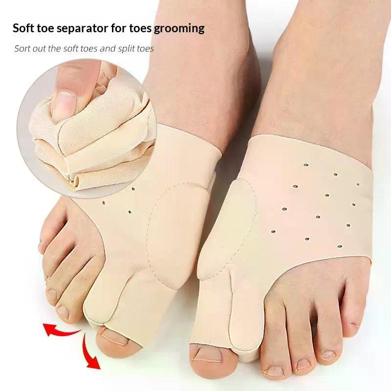 1Pair Toe Separator Corrector Hallux Valgus Bunion Toe Straightener Foot Pain Relief Bone Thumb Adjuster Pedicure Tools