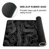 Alfombrilla de Ratón Gaming Gamer Accesorios de Ordenador Alfombrilla Grande para Teclado Alfombrilla de Mesa Negra Alfombrilla de Ratón para Oficina Accesorio de Escritorio para Portátil