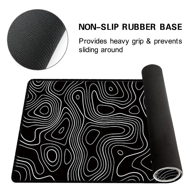 Mouse Pad Gamer Acessórios para Computador Gamer Grande Teclado Tapete de Mesa Preto Mousepad para Escritório Laptop Acessório de Mesa