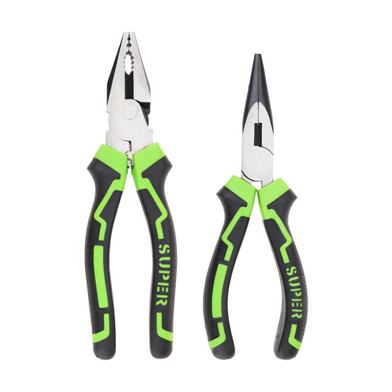Beiyou Industrial 6-inch Multi-function Needle-Nose Pliers (2-Pack) CN plug (adapter included)