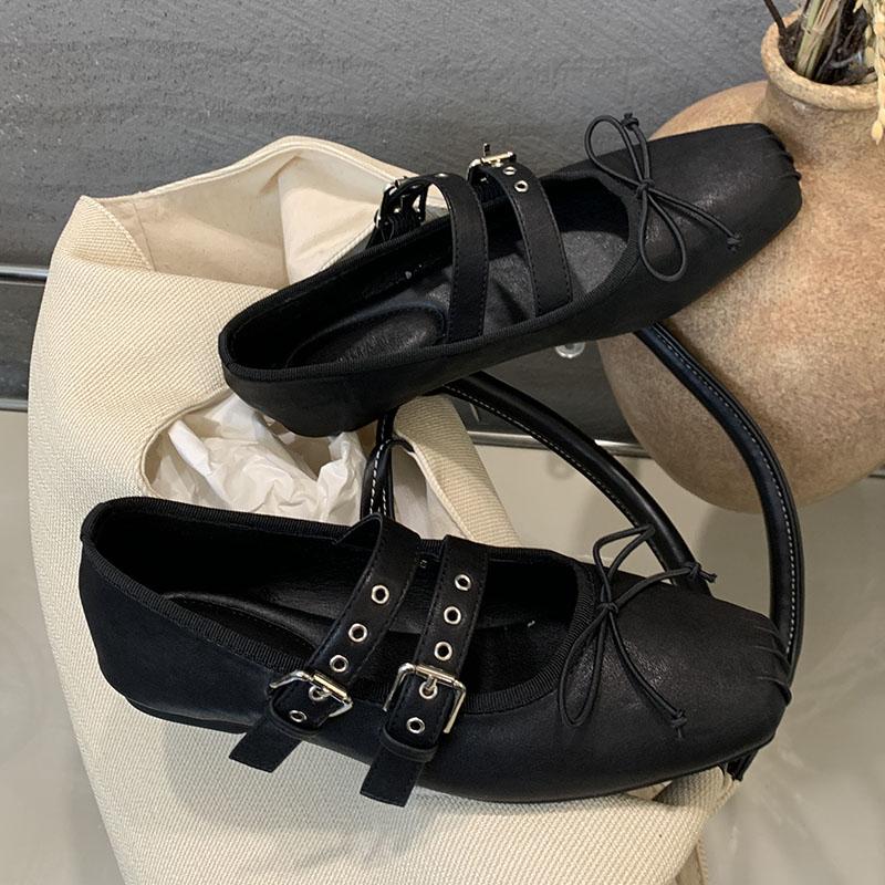 

Модная обувь Женские балетки с бантом-бабочкой Роскошные женские неглубокие Модные туфли-лодочки с ремешком и пряжкой Мэри Джейн 35 чёрный
