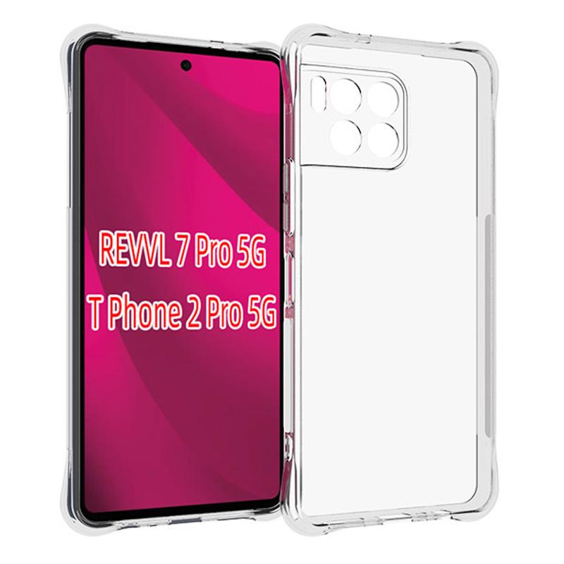 EUCAGR Для T-Mobile Revvl 7 Pro Ударопрочный чехол-бампер с воздушной подушкой, силиконовый мягкий ТПУ чехол для задней панели для T-Mobile Revvl Pro Revvl7Pro T-Mobile Revvl 7 Pro