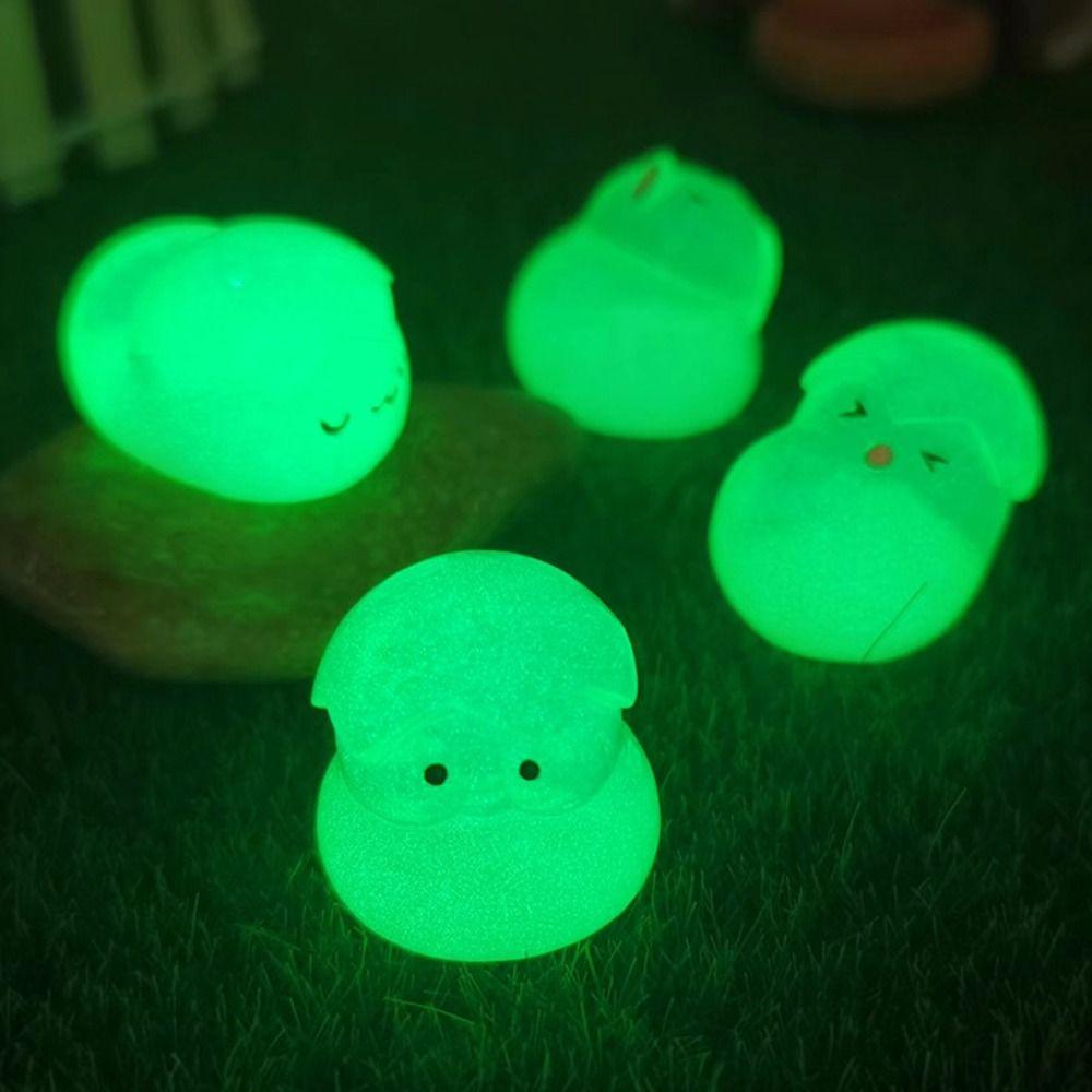 

Light in The Dark Mini Luminous Broken Shell Egg Eggs Chicken Statue Micro Landscape Ornaments
