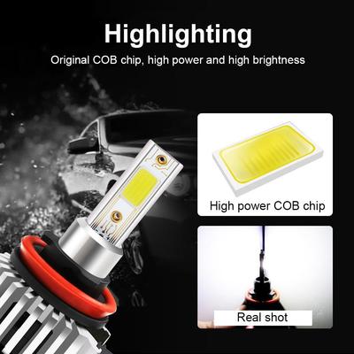 Headlight Durable Waterproof H11 H8 H9 100w 26000lm Car Accessories Led Headlight Superbright Universal Led Headlight Bulb