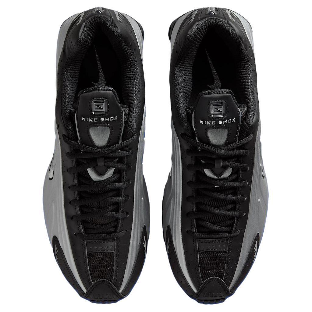 Nike Shox R4 Metallisk Sølv Svart Unisex Sneakers HQ1988-007