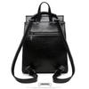Mochila Universitaria Multifuncional Estilo Coreano de Cuero Genuino para Mujer 2026