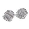 Yhpup 23*23mm Stainless Steel Round Daily Stud Earrings Gold Color PVD Plated Wholesale Versatile Lightweight Jewelry Waterproof