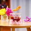 Dubbelväggiga Kaffemuggar i Glas med Torkade Blommor 150ml Värmetålig Glasmugg för Hemkontor Eftermiddagste Koppar Unika Gåvor för Kvinnor