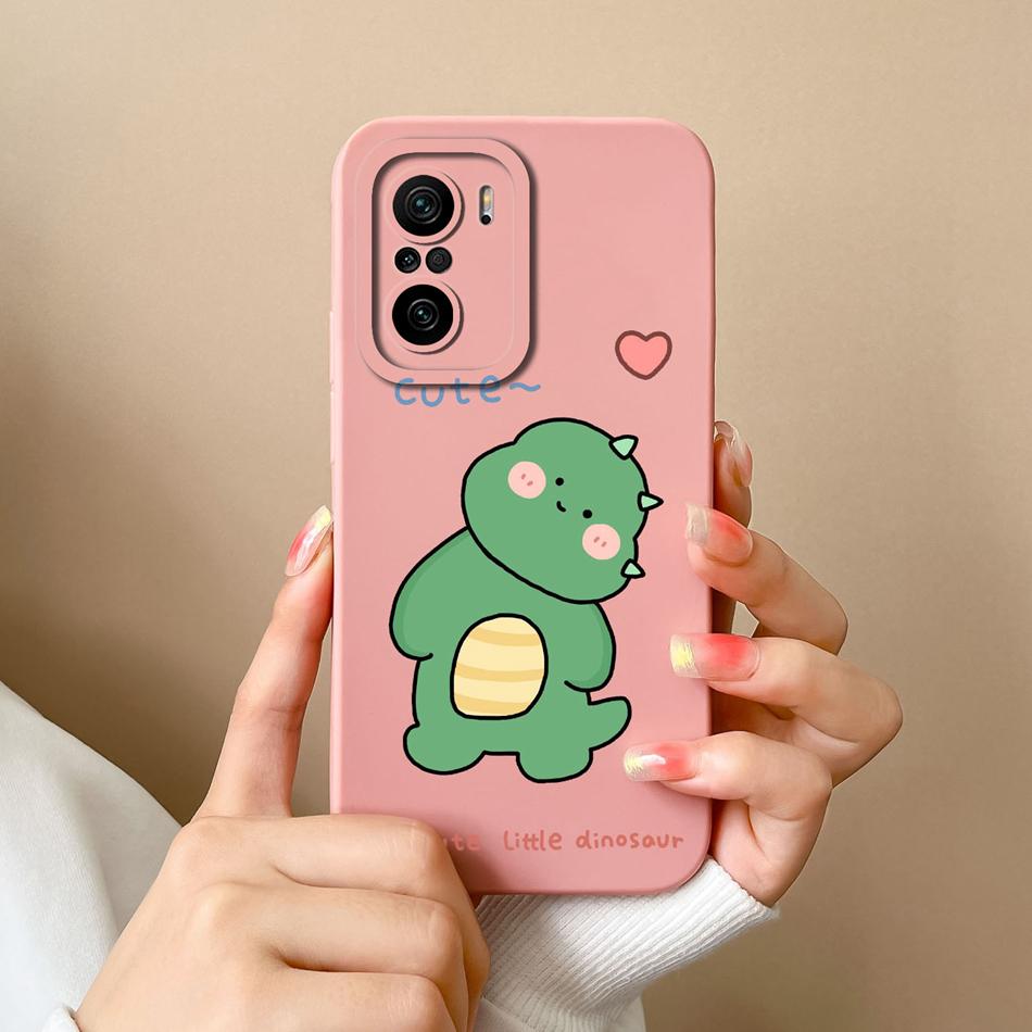 Anime Case For Poco F3 GT Soft Smooth Liquid Silicone Full Protection Anti Choc Phone Back Cover For Poco F 3 F3GT Protector