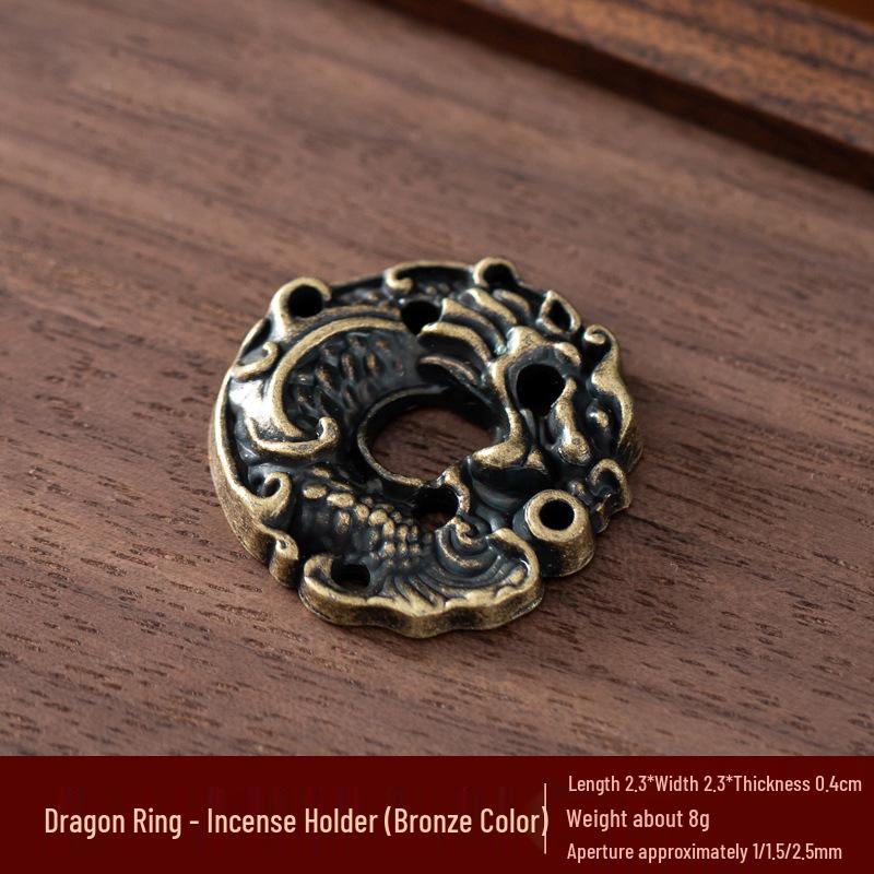 Kodo Multi-Hole Gourd & Water Drop Incense Holders: Turtle, Zen Lotus, Dragon Soaring Designs