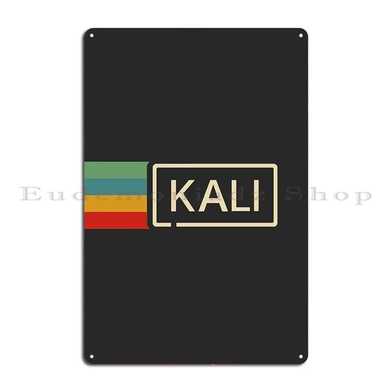 Dark Black Kali Wallpaper Metal Sign Painting Garage Cinema Iron Party Tin Sign Poster 20x30cm(7.8x11.8inch)