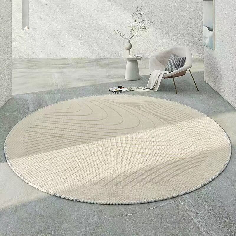 Nordic Circular Carpet Resistant To Dirt and Easy To Maintain Decorative Carpet Household Sofa Coffee Table Carpet