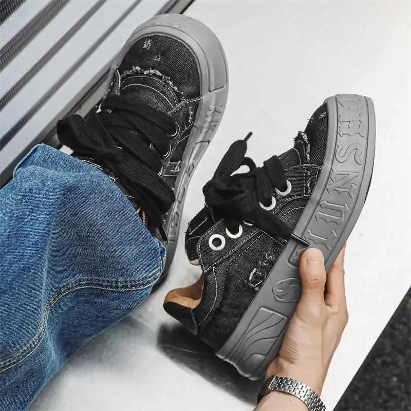 Fashion Demi-season Flat-heeled Trendy Sneakers Woven Loafers Man Shoes Men Blue Sports Cute Cuddly Tenise Badkets Tenis