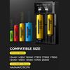 USB LCD Batterie Smart Ladegerät 1 / 2 Slots Dual Für 18650 3,7 V Wiederaufladbare Lithium-Batterie Für 1,2 V NI-MH AA / AAA Batterie