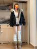 Women's 2025 Korean Style Fleece-Lined Thickened Parka - Cotton-Padded Winter Jacket