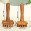 Multi-Functional Wood Therapy Massage Comb Scalp Head Massager Natural Wood Circular Tooth Guasha Scraping Body Massager