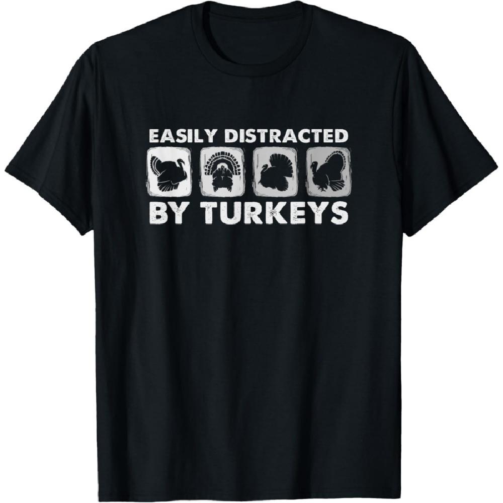 

Easily Distracted By Turkeys - Turkey Hunter T-Shirt XXXXXL чёрный