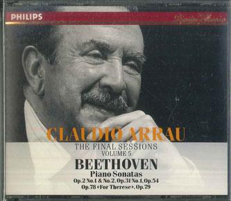 CD CLAUDIO ARRAU - Beethoven: Piano Nonatas Nos. 1, 2, PHCP14289 PHILIPS Japan Classical Used