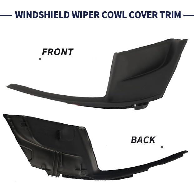 2Pcs Windshield Wiper Cowl Cover Trim 53866-08020 53867-08020 Compatible With Toyota Sienna 2011 2012 2013 2014 2015 2016 2017 2018   Wiper Cowl Trim