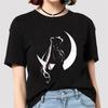 Anime Sailor Moon 18 Different Patterns Summer Printed Casual Black Short Sleeves Cotton Tops O Neck Women T Shirts