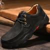 Genuine Leather Men Casual Shoes Luxury Brand Lace Up Sneakers New Trendy Man Hiking Shoes Comfy All-match Male Treking Footwear