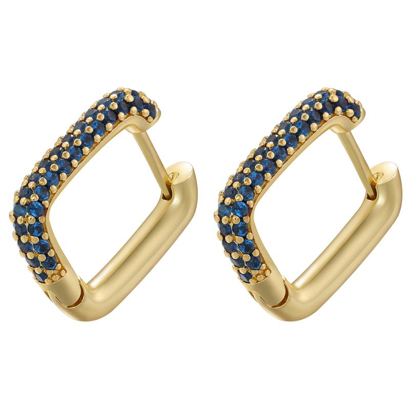 Hoop earrings gold color silver color small hoop earrings crystal women rainbow earrings Fashion jewelry wholesale VE144