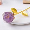 Romantic Crystal Rose Flower Ornament Figurine Valentine's Day Gift for Girlfriend Birthday Wedding Gifts Home Table Decoration