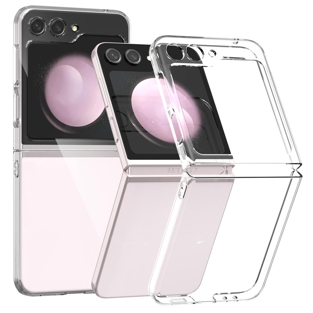 Transparent Hard PC Ultra Slim Case for Samsung Galaxy Z Flip 6 5 4 3 7 ZFlip 1 2 Clear Matte Shockproof Cover for Samsung flip6