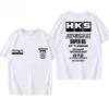 New Hks Engine Oil Japanese Car Modification Jdm Summer Shortsleeved Loose Versatile Cotton Printed Tee For Both Men And Women
