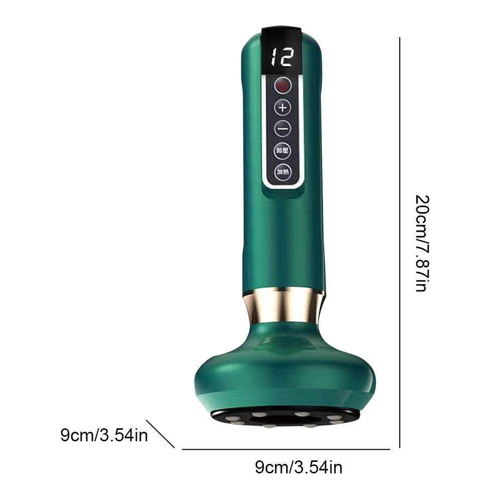 Masażer Ciała 12 Poziomów Masażer Antycellulitowy Ogrzewanie Podciśnieniowe Urządzenie do Skrobania Odpowiednie na Plecy i Nogi