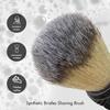 Pink Woolf Shaving Brush for Men Soft - Handcrafted Synthetic Bristles | SPIRAL BLACK HANDLE| Gift for Men | Make Thick Lather