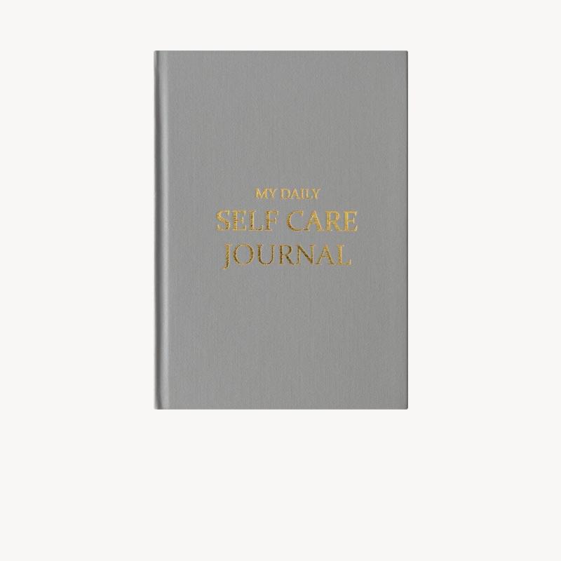 Custom A5 Hardcover Self-Care Journal Personal Reflection Daily Planner Notebook Stationery Use with Fabric Cover (Gray,A5) серый