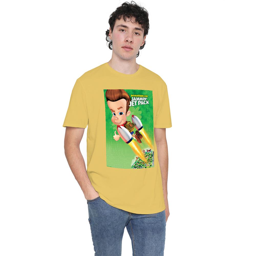 Jimmy Neutron Unisex Adult Jammin Jet Pack T-Shirt
