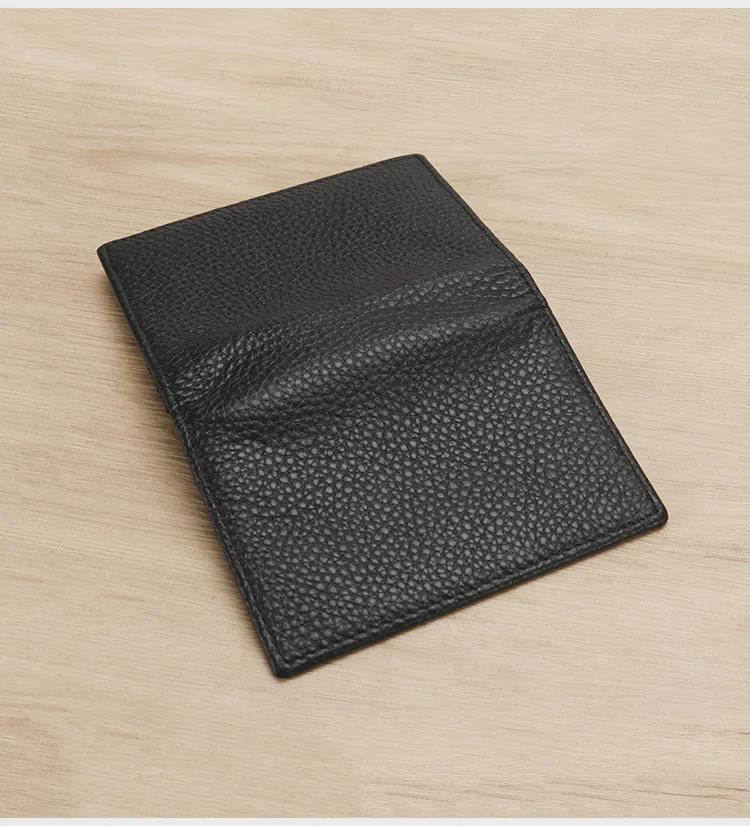 Herren-Visitenkartenetui aus echtem Leder – Rindsleder mit Litschi-Narbung, Geschenkartikel 3302