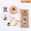Wooden Sealing Wax Melting Furnace Set with Wax Pellets for Journals and Seals