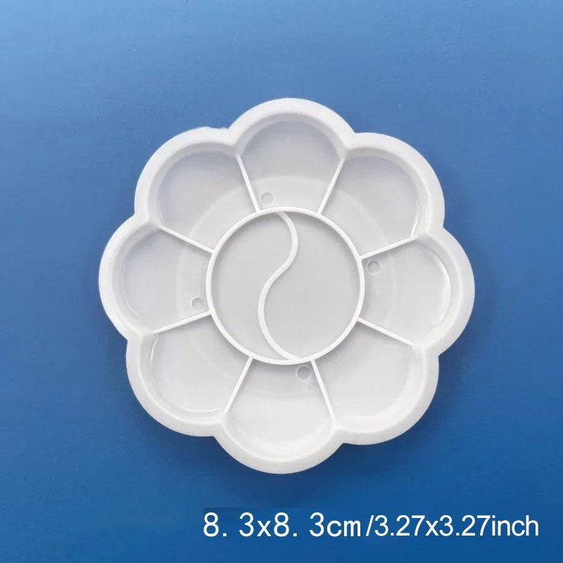 

Plum Blossom Shape Painting Palette Paint Tray Office School Art Supplies Essential for Painting Enthusiasts Reusable TMZ