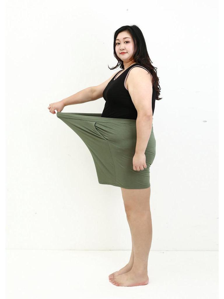 2022 Korean Style Modal Summer Pocket Shorts - Plus Size Loose Wide Leg Sleep Pants