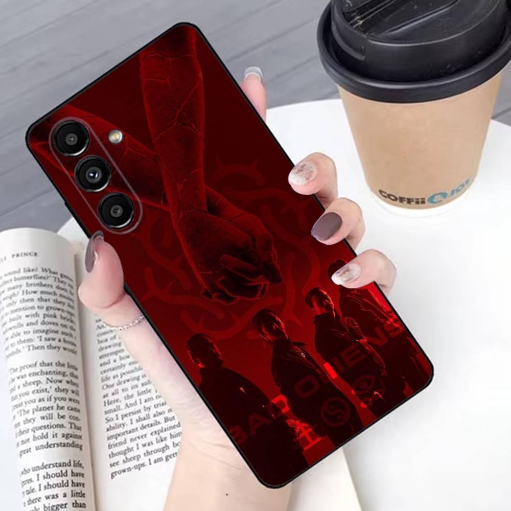 

Rock Bad O-Omens Phone Case For Samsung S 25,24,23,22,30,21,10,9,Ultra,Plus,Lite,FE,4G,5G Black Soft Case Samsung S20fe