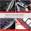4pcs For BMW5 Series G60 2025-2025ABS Carbon Fiber ABS Carbon Fiber Look Windows Rise Switch Panel Glass Lift Control Cover Trim