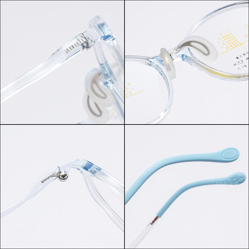 Adjustable 2025 Kids' Oval Eyeglass Frames - Comfortable, Anti-Slip Nose Pads for Boys & Girls