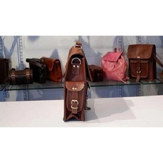 Handmade Men's Family Gift Laptop Messenger Briefcase Bag Satchel