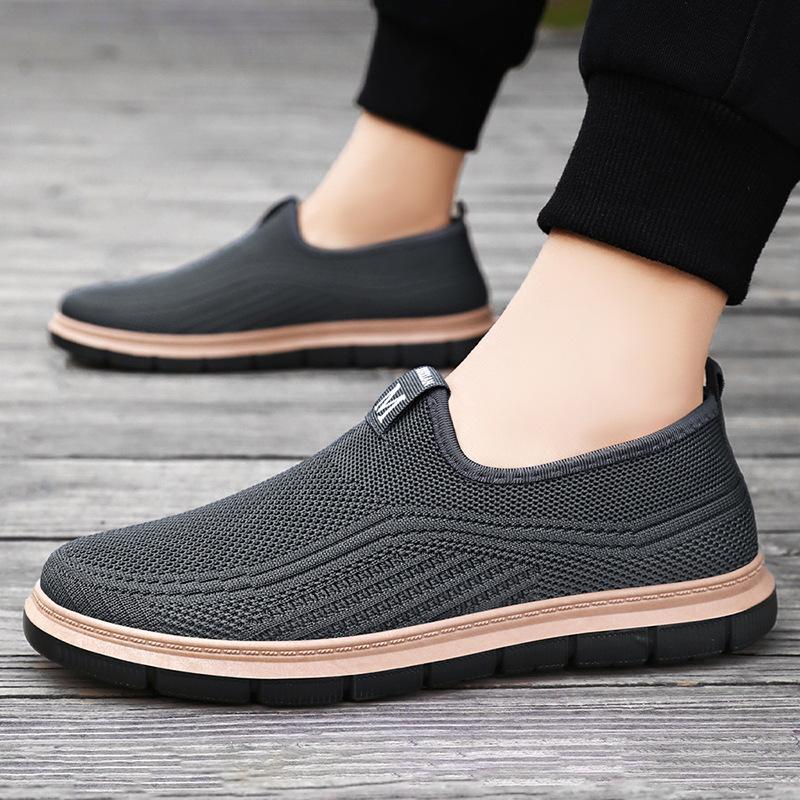 Shoes Men's summer new shoes Casual elderly shoes One-pedal cloth shoes Breathable shoes