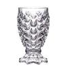 Lead-Free Embossed Mermaid Glass Cup with Fish Scale and Pineapple Design for Beer, Juice, or Water