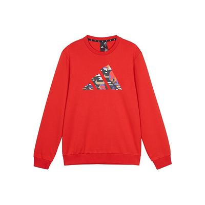 adidas CNY Series Gfx Swt Logo Print Pullover Sweatshirt Men Tops Light-Crimson GP1838