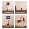 Bedside Table Tablet Stand Adjustable Long Arm Clamp Tablet Lazy Stand Suitable For iPad Samsung 4-11 Inches
