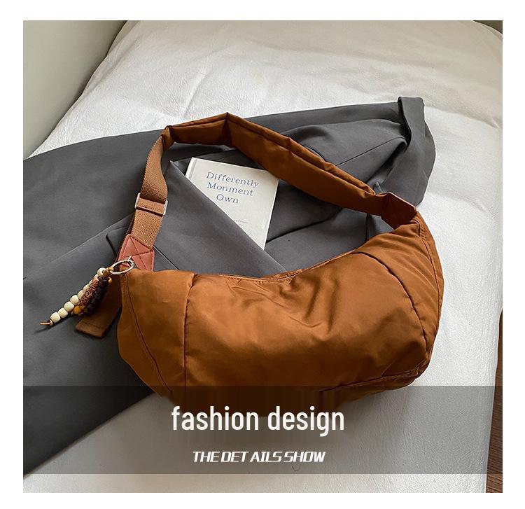 Women's Retro Minimalist Crossbody Dumpling Bag - High-End Commuter Fashion Shoulder Bag