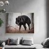 Dschungel Tier Foto Wand Leinwand Drucken Kunst Landschaft Poster Wald Schwarz Wolf Natur Bild für Wohnzimmer Home Decor Cuadros