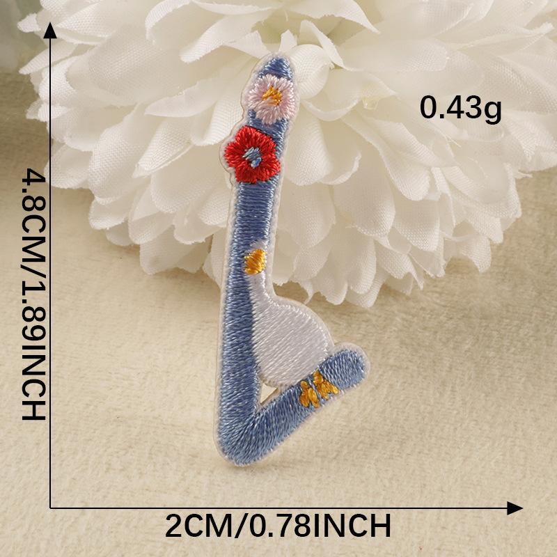 Embroidery Label Embroidery Sticker Clothes And Hats Accessories Original 26 Letters Shoes And Hats Bag Accessories Patch Self-Adhesive Sticker