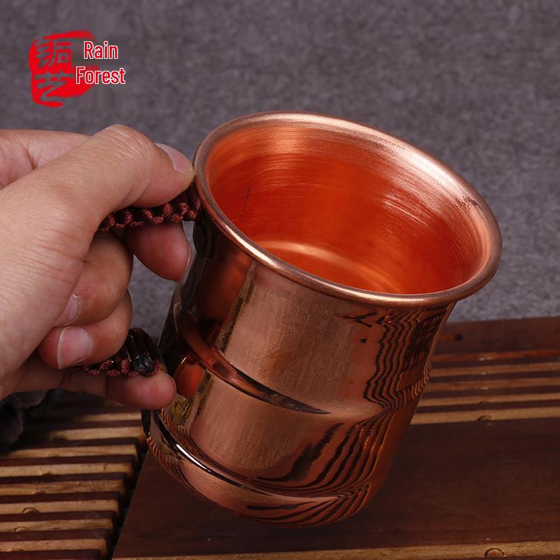 Handmade Japanese-Style Thickened Pure Copper Beer & Water Cup